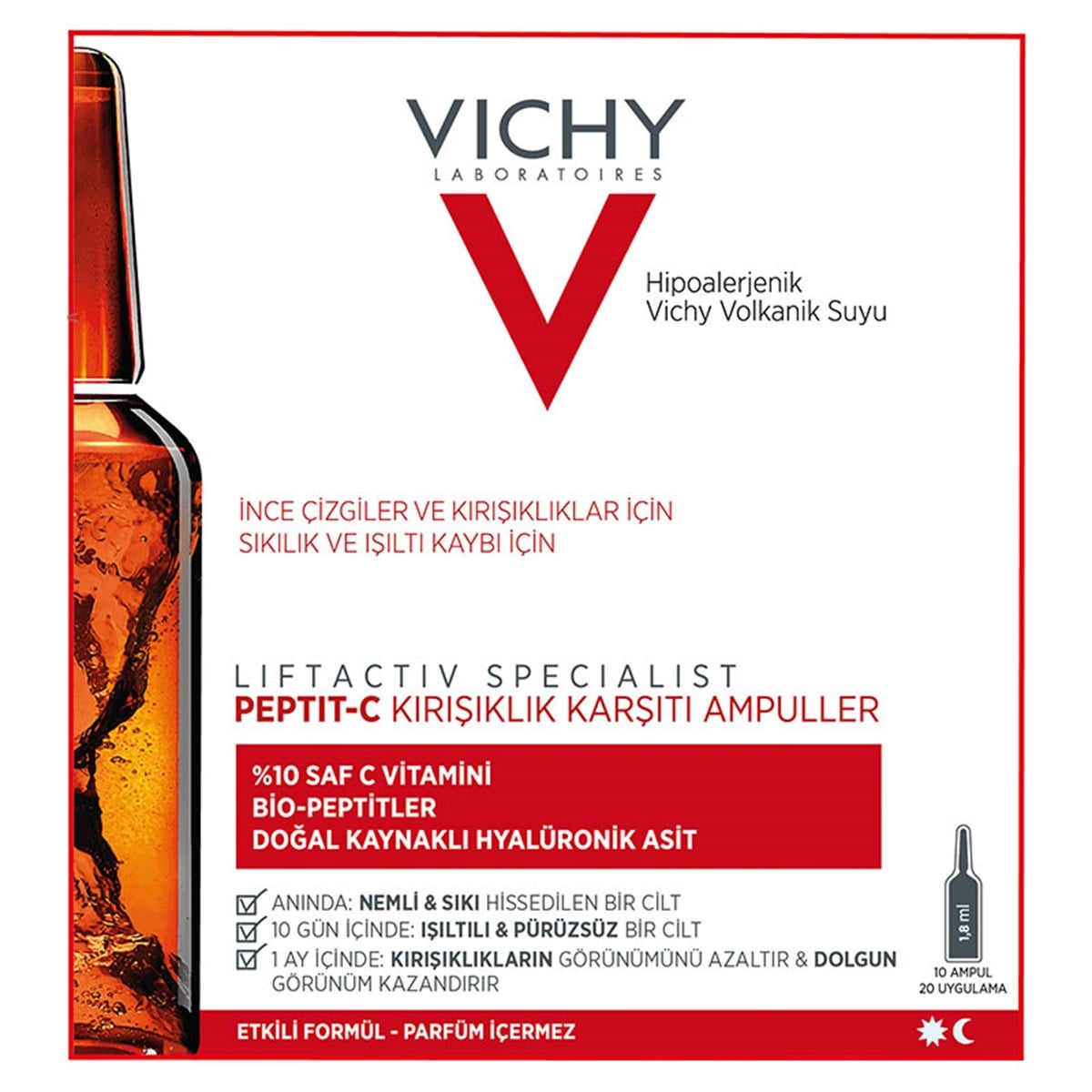 VichyVichy Liftactiv Peptit-C Kırışıklık Karşıtı Ampul 10 x 1.8 ml