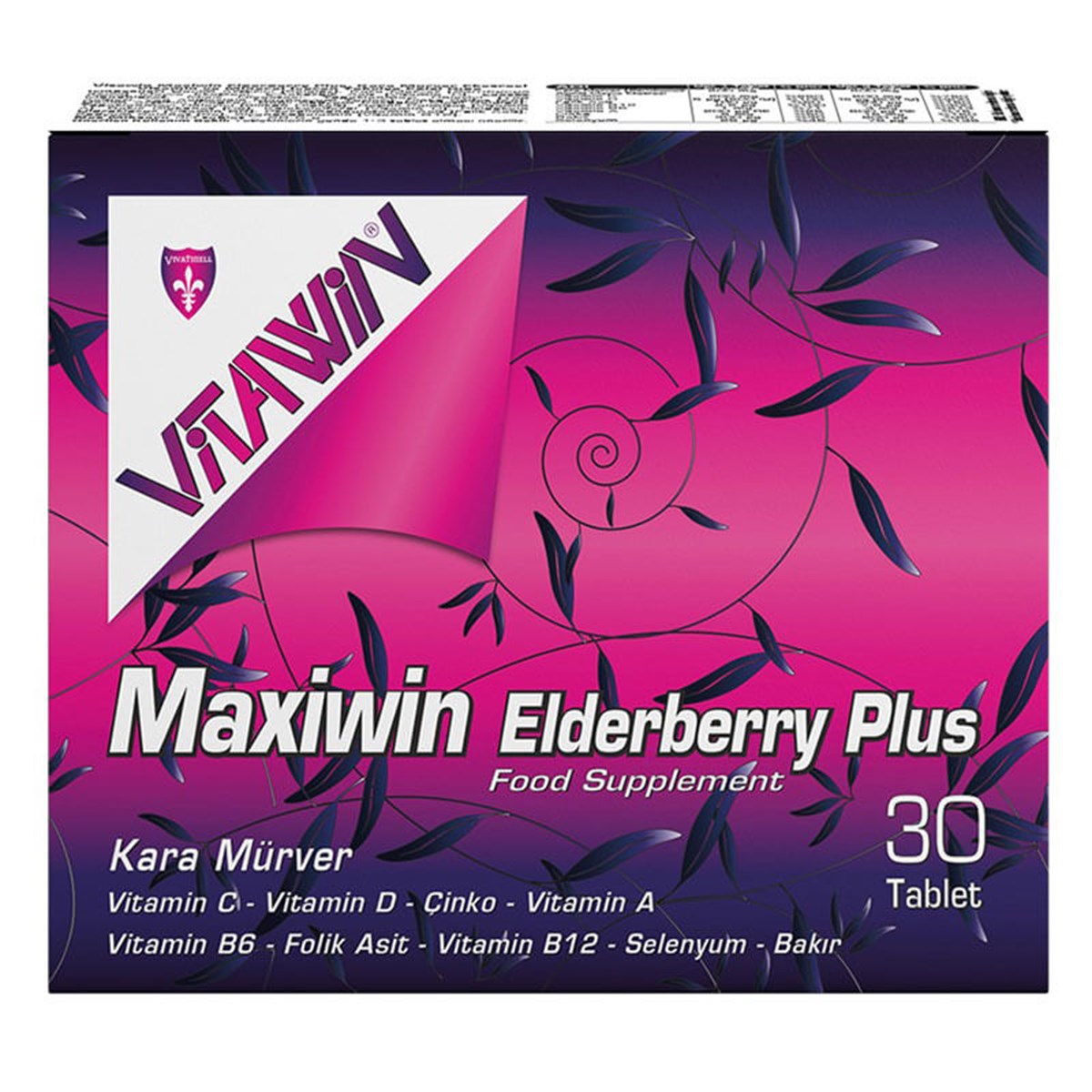 vitawin Vitawin Maxiwin Elderberry Plus Kara Mürver Ekstreli 30 Tablet