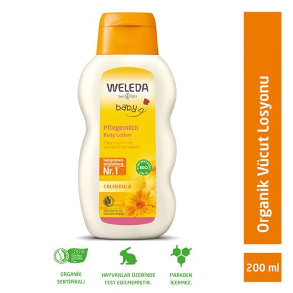 Weleda Weleda Calendula Organik Nemlendirici Vücut Losyonu 200 ml