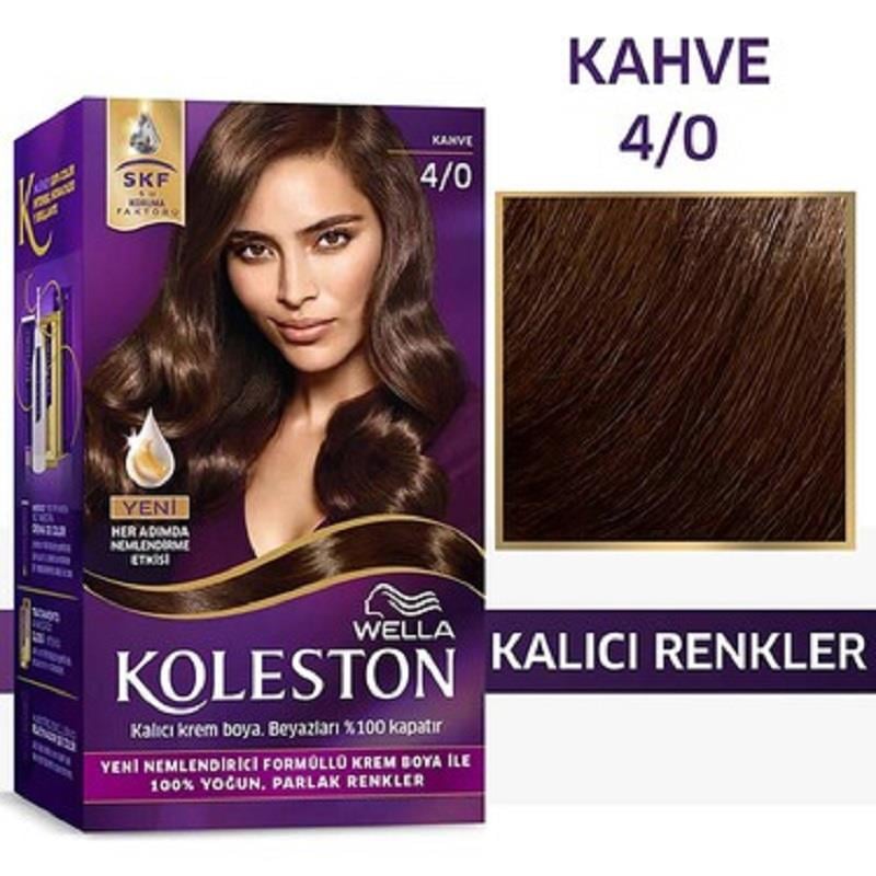Wella Koleston Kit 4/0 Kahve Saç Boyası