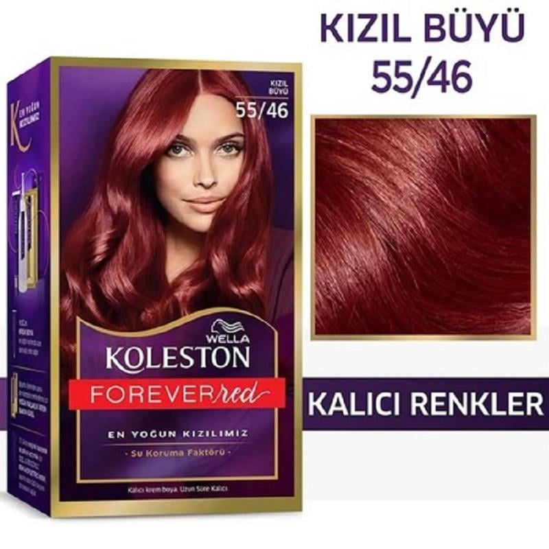 Wella Koleston Kit Saç Boyası 55/46 Kızıl Büyü