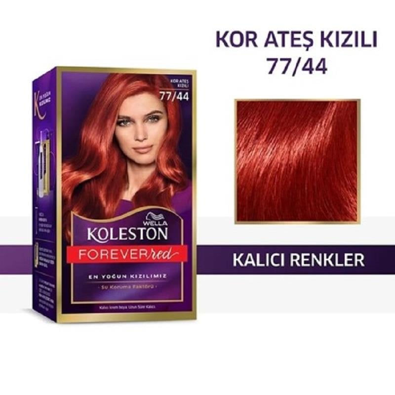Wella Koleston Kit Saç Boyası 77/44 Kor Ateşi Kızılı