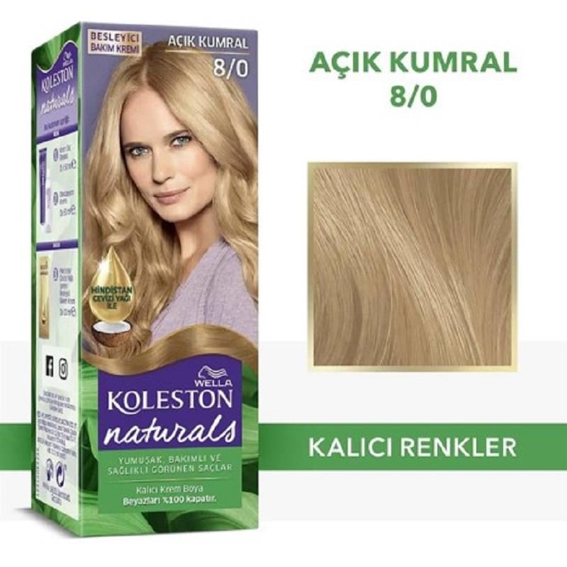 Wella Koleston Naturals Boya 8/0 Açik Kumral