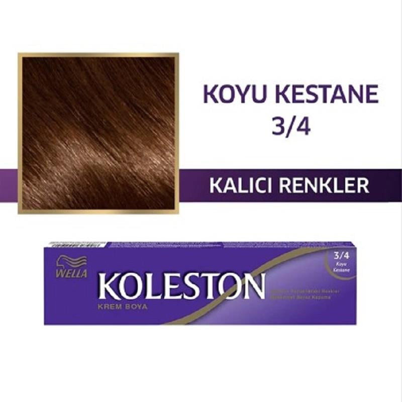 Wella Koleston Tüp Boya 3/4 Koyu Kestane