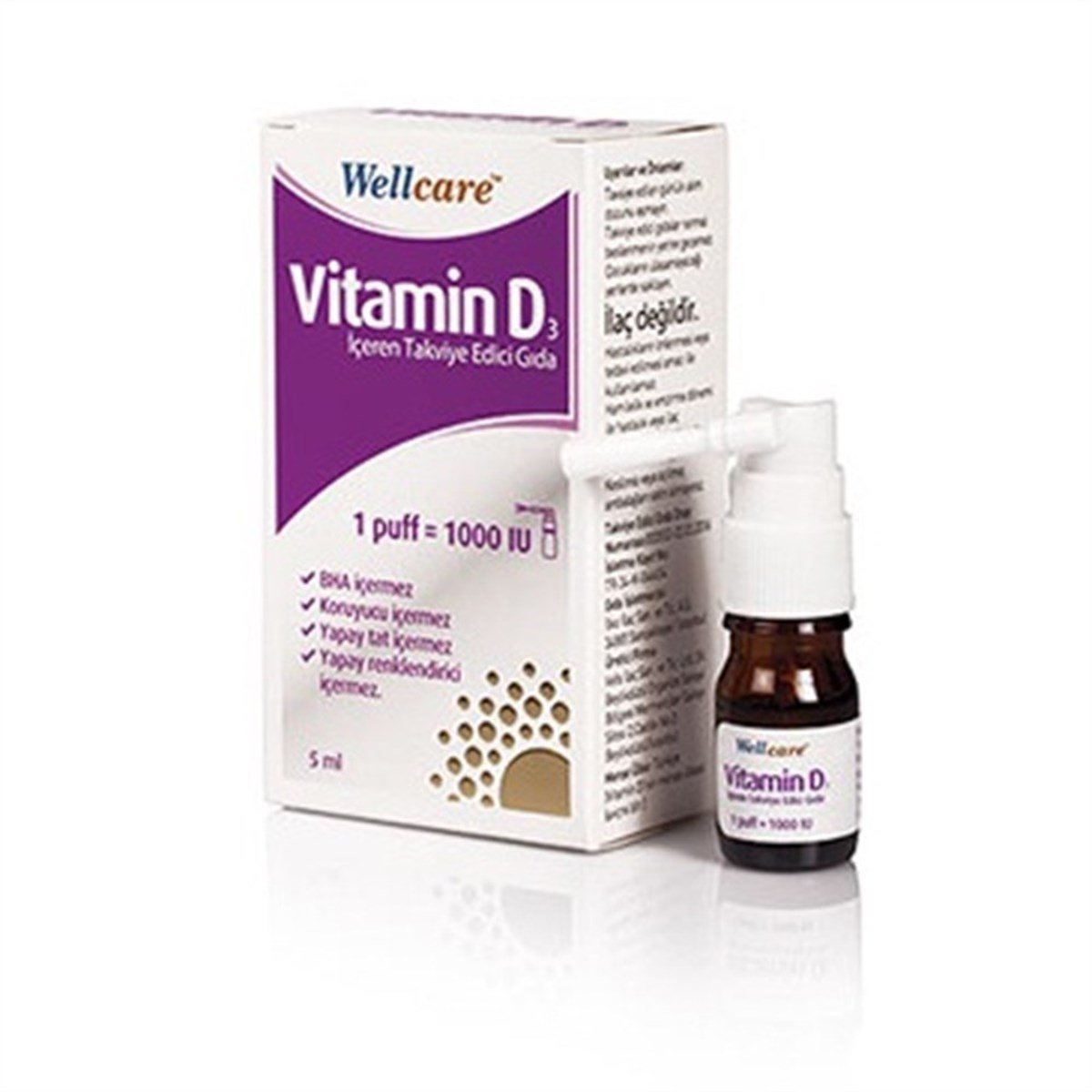 Wellcare Vitamin D3 1000 IU 5 ml Sprey