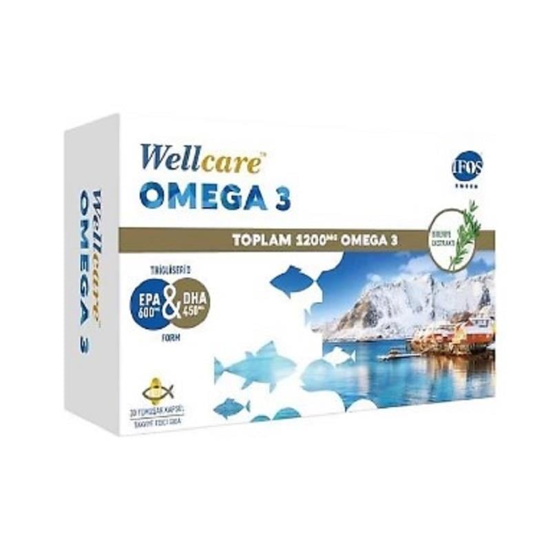 Wellcare Wellcare Omega 3 Balık Yağı 1200 mg 30 Kapsül
