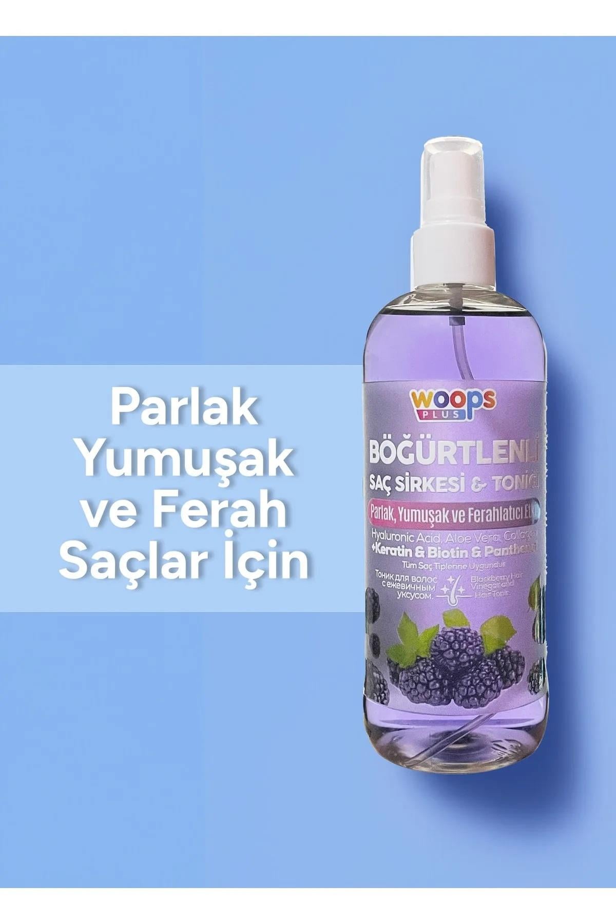 Woops Plus Woops Plus Böğürtlenli Saç Sirkesi & Toniği 400 ml