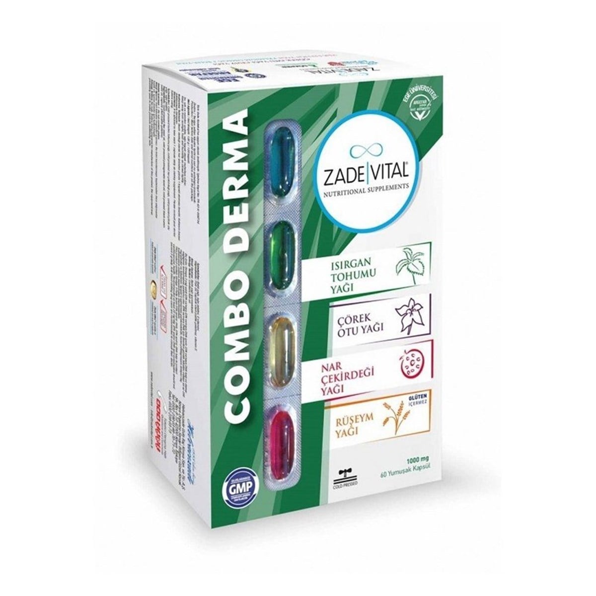 Zade Vital Zade Vital Combo Derma 60 Yumuşak Kapsül