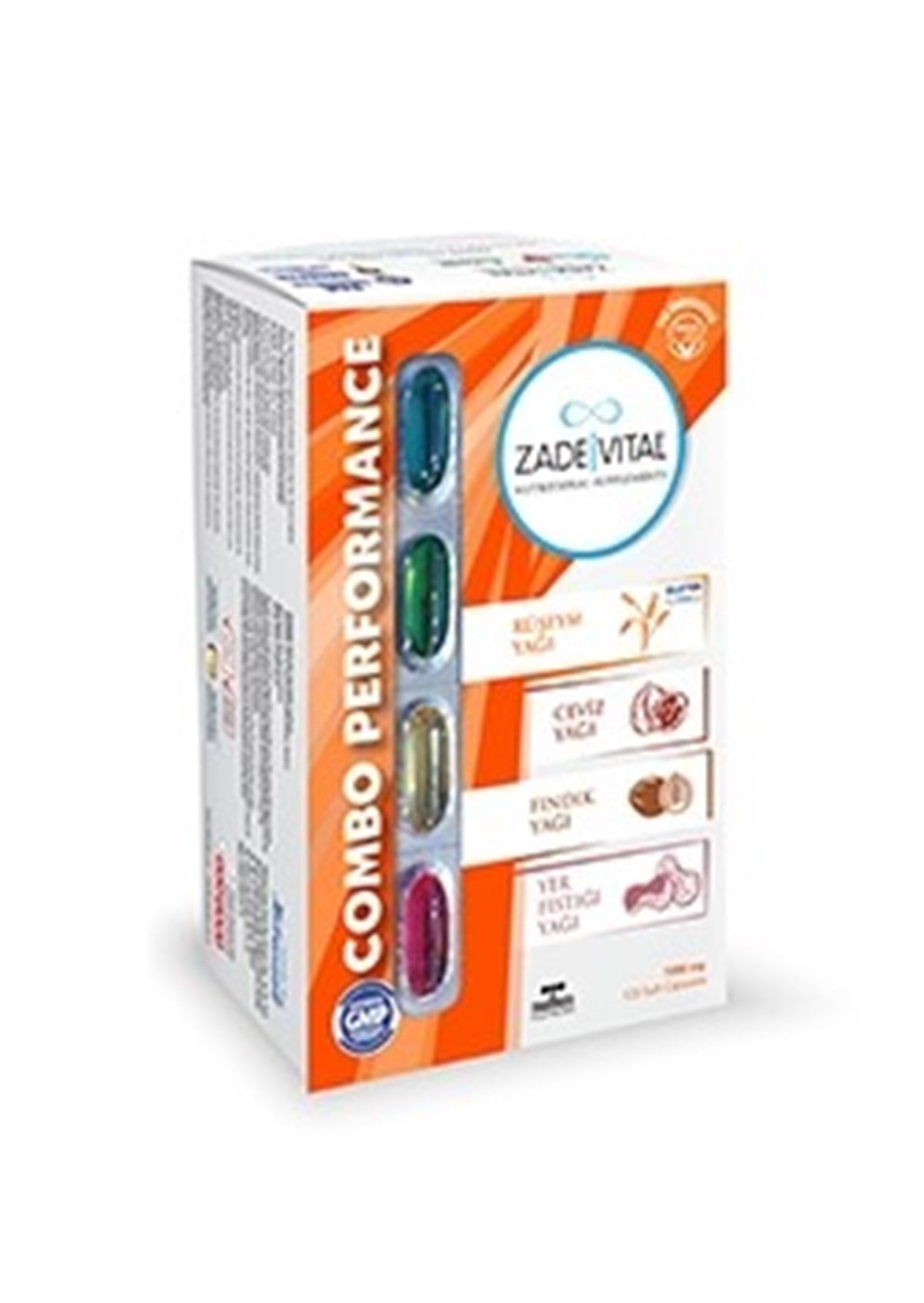 Zade Vital Zade Vital Combo Performance 1000 Mg 60 Yumuşak Kapsül Rüşeym-Ceviz-Findik-Yer Fistiği Yaği