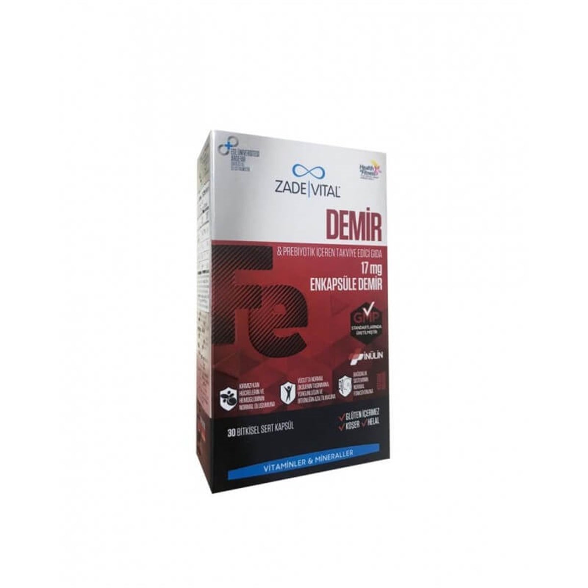 Zade Vital Zade Vital Demir Blister 30 Kapsül