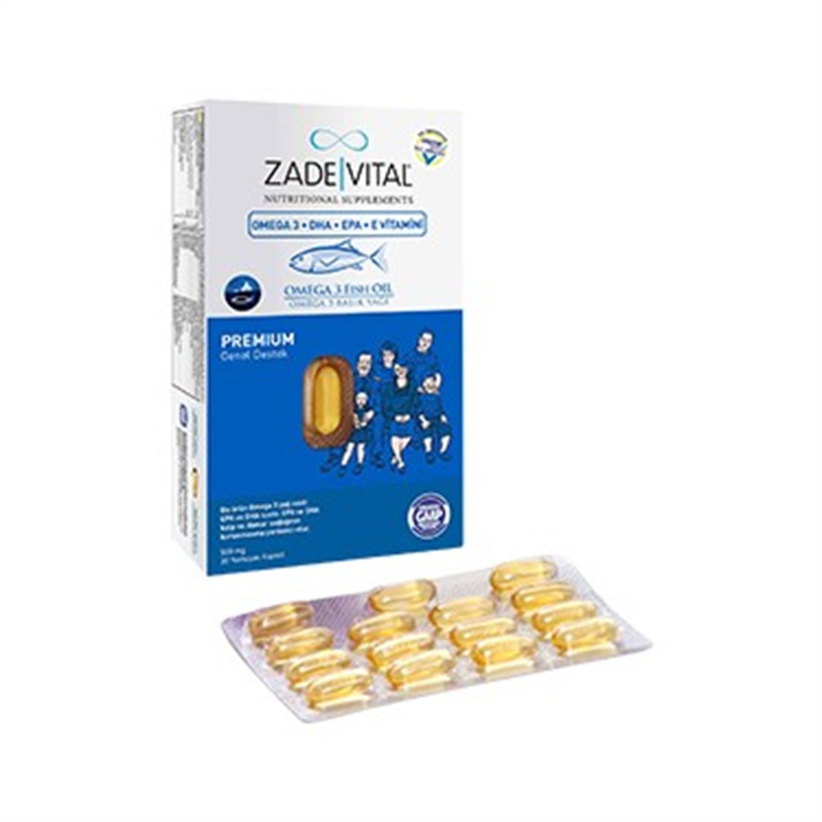Zade Vital Zade Vital Omega3 Genel Destek Premium 30 Kapsül