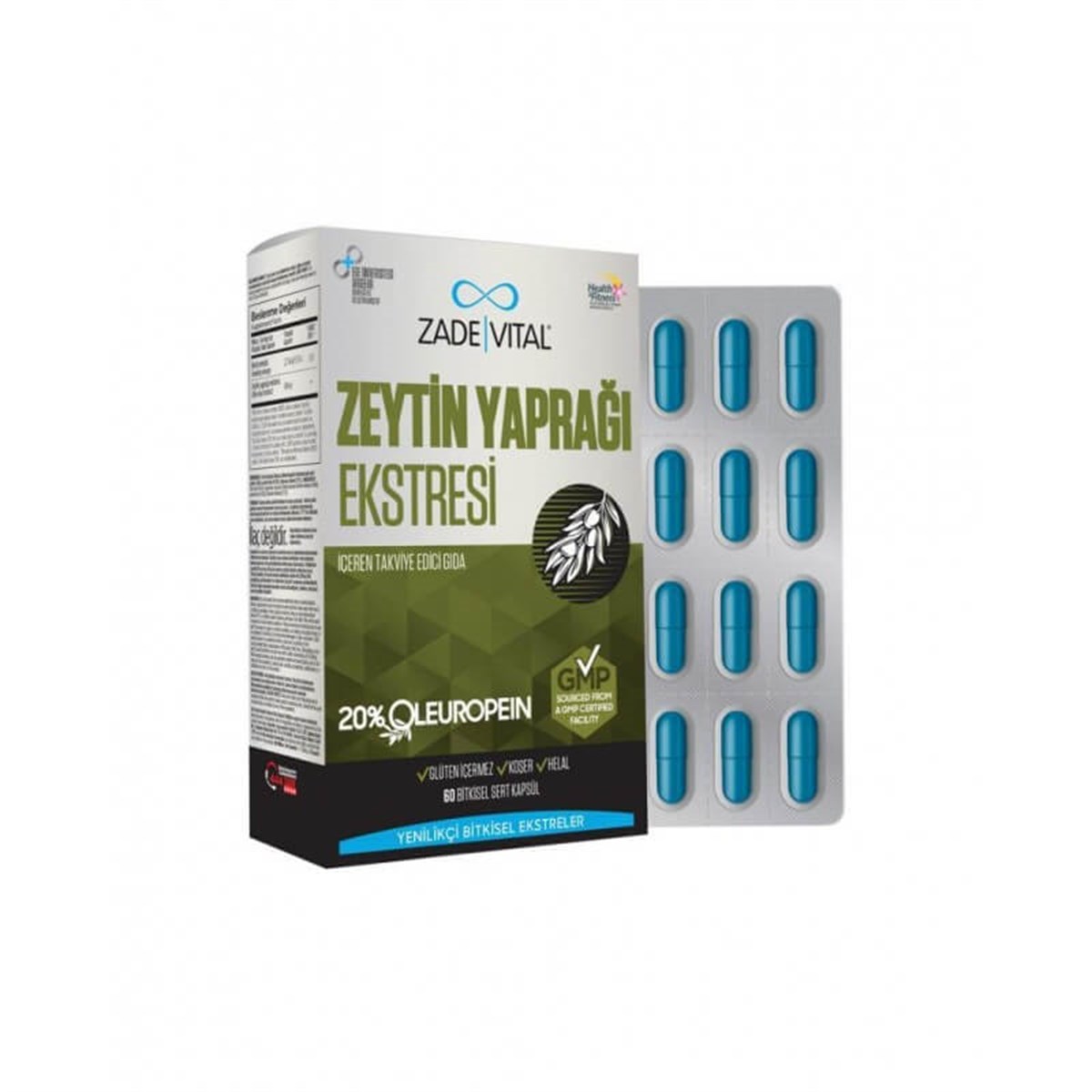 Zade Vital Zade Vital Zeytin Yaprağı Ekstresi 60 Kapsül