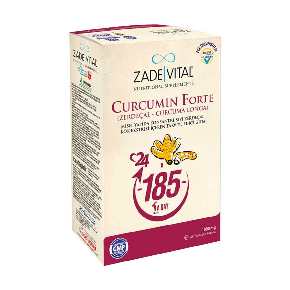 Zade VitalZade Vital Zerdeçal-Curcuma Longa Blister 40 Kapsül