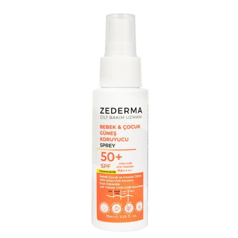 Zederma Zederma Bebek & Çocuk Güneş Koruyucu Sprey SPF50+ 75 ml
