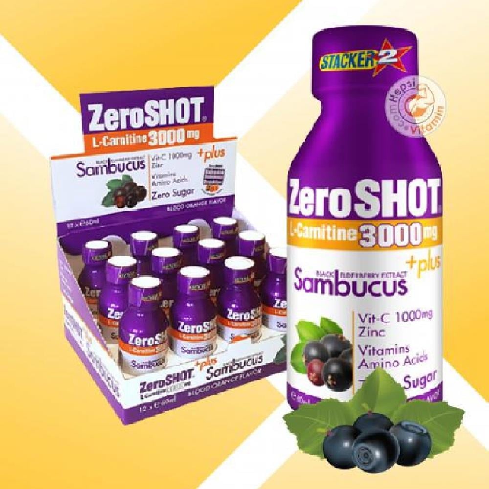 Zeroshot Zeroshot L-Carnitine Plus Sambucus 3000 mg 60 ml 12'li