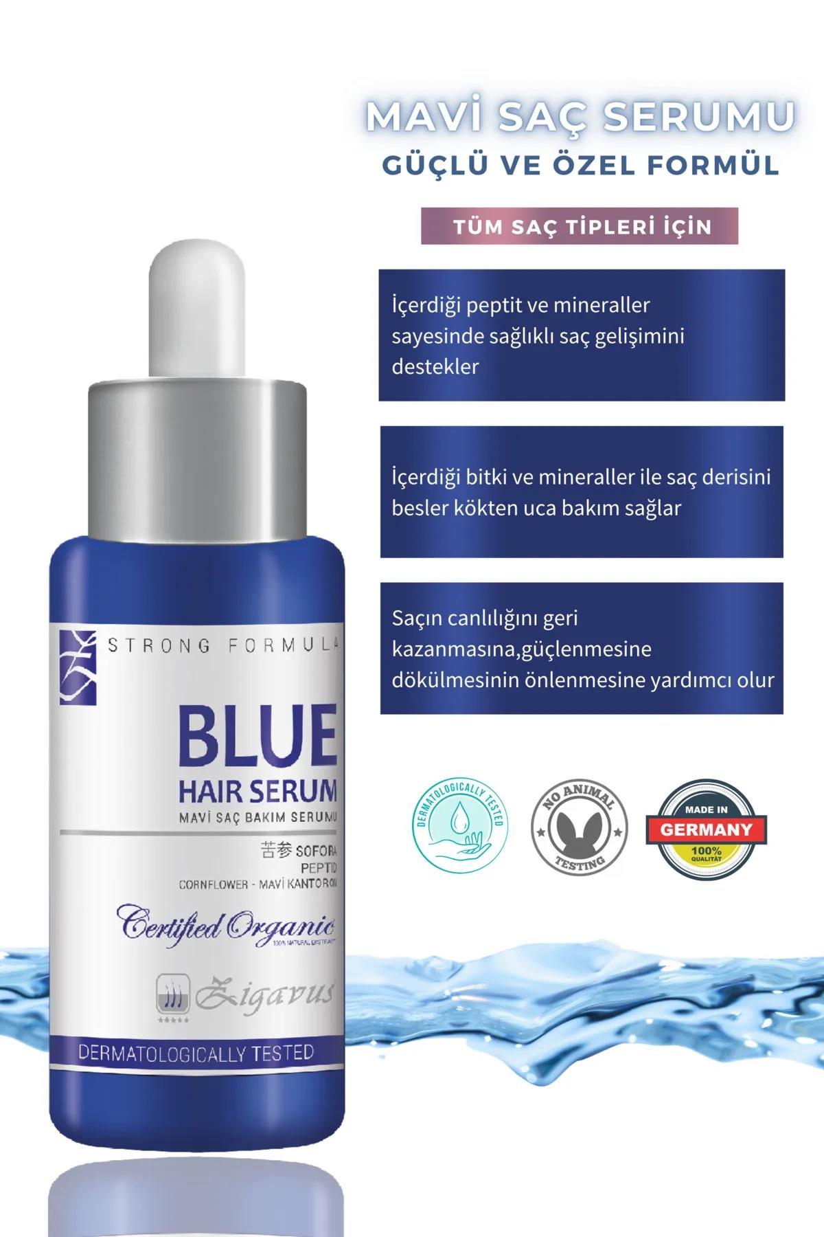 zigavus Zigavus Blue Mavi Su Saç Bakım Serumu 33 ml