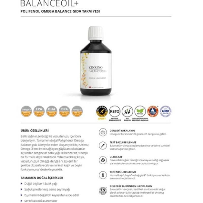Zinzino Zinzino Balanceoil + Omega 3 & Omega 9 & Vitamin D 300 ml