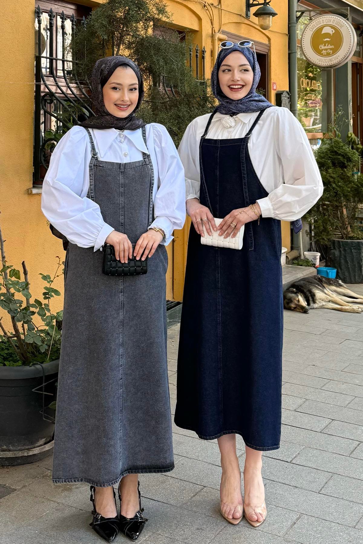 Denim Ayarlanabilir Aski Jile-ANTRASİT