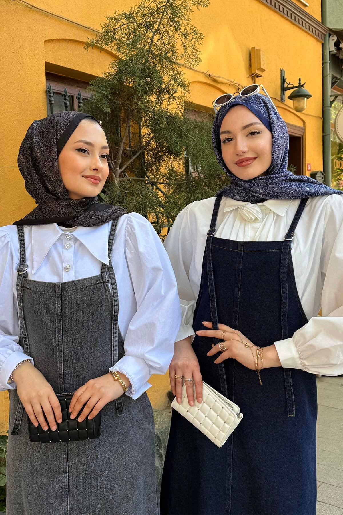 Denim Ayarlanabilir Aski Jile-ANTRASİT