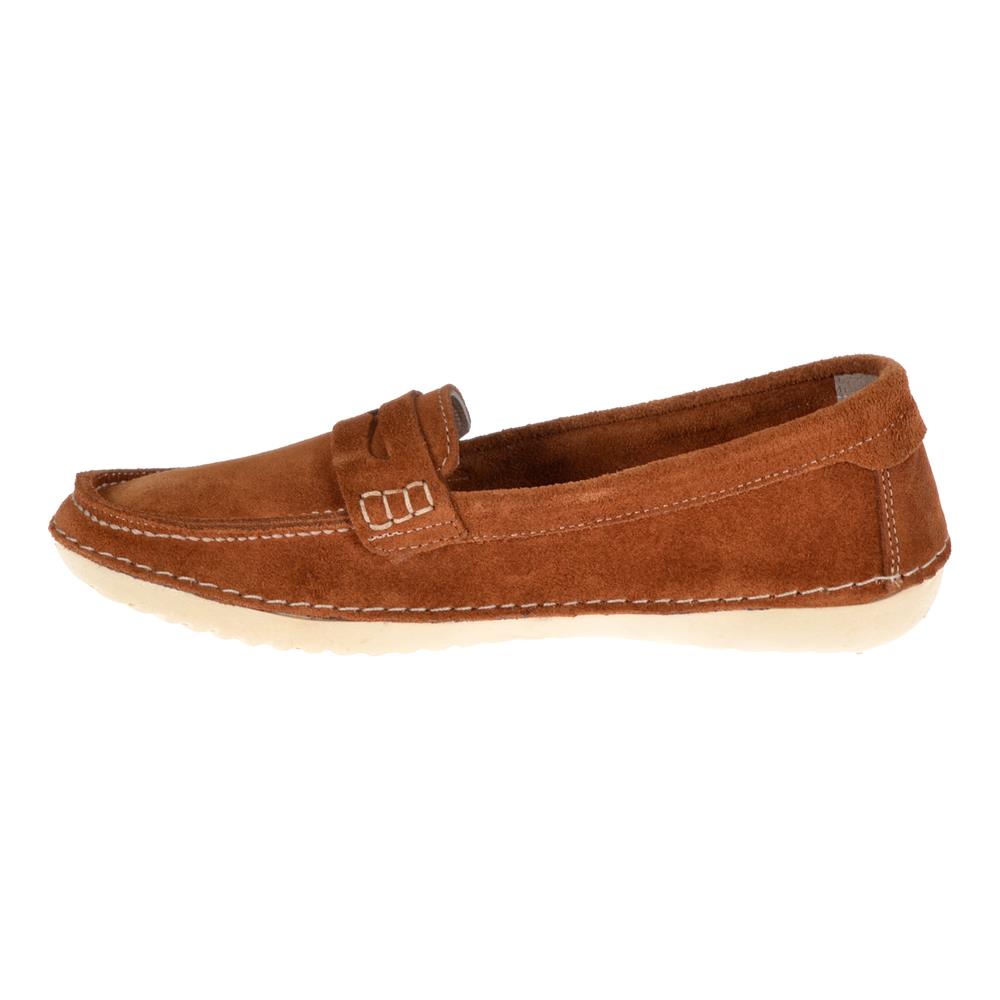 Beety Hakiki Deri Comfort Kadın Babet BEE-17301   TABA SÜET