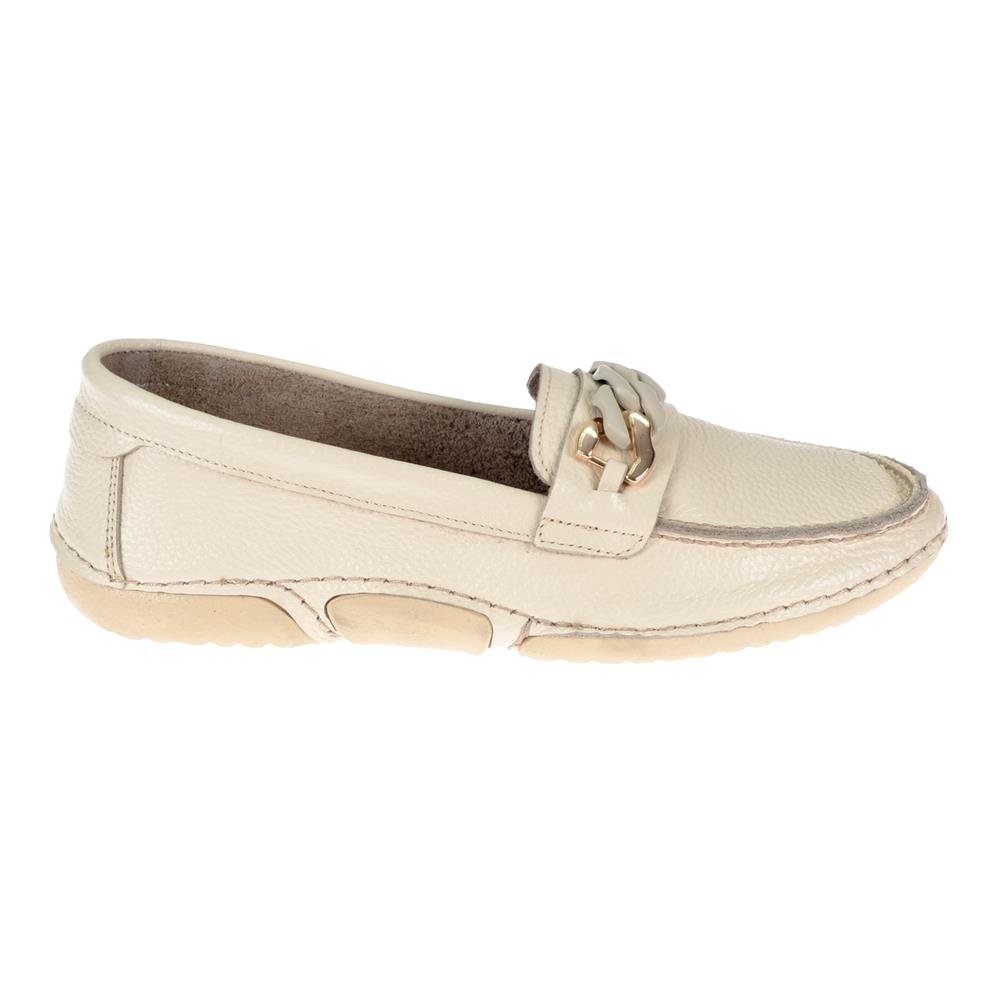 Beety Hakiki Deri Comfort Kadın Babet BEE-173   BEJ