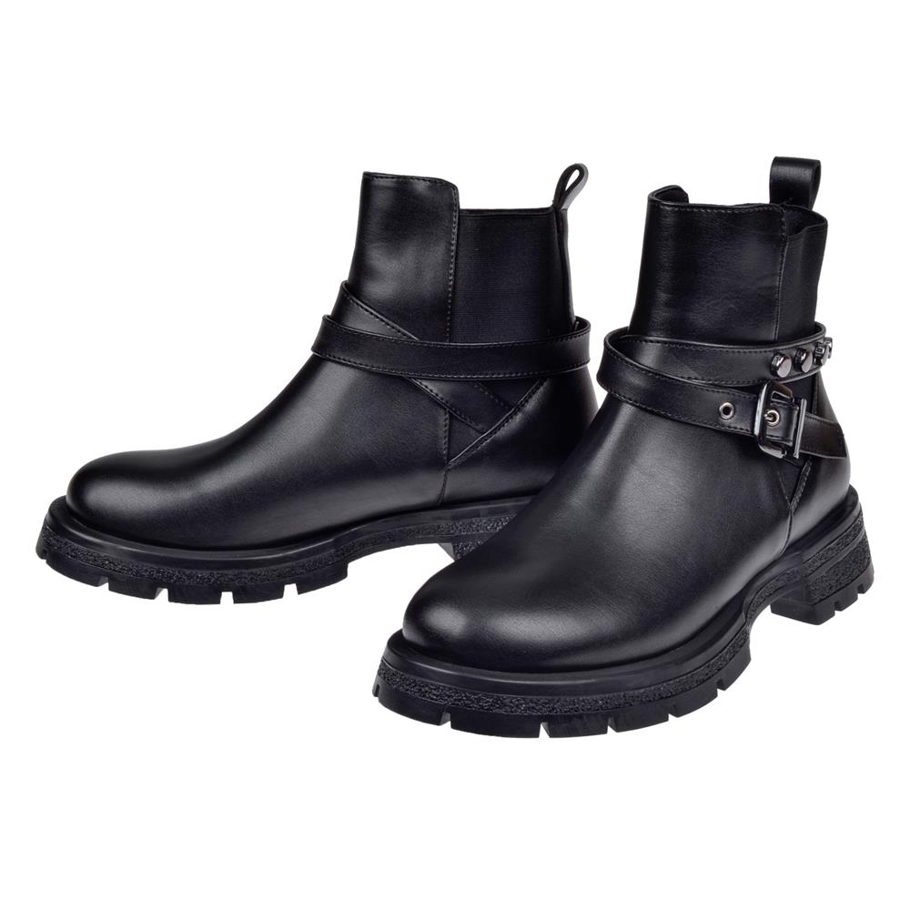 Beety Yanı Lastikli Günlük Kadın Bot BEE-2010   SİYAH