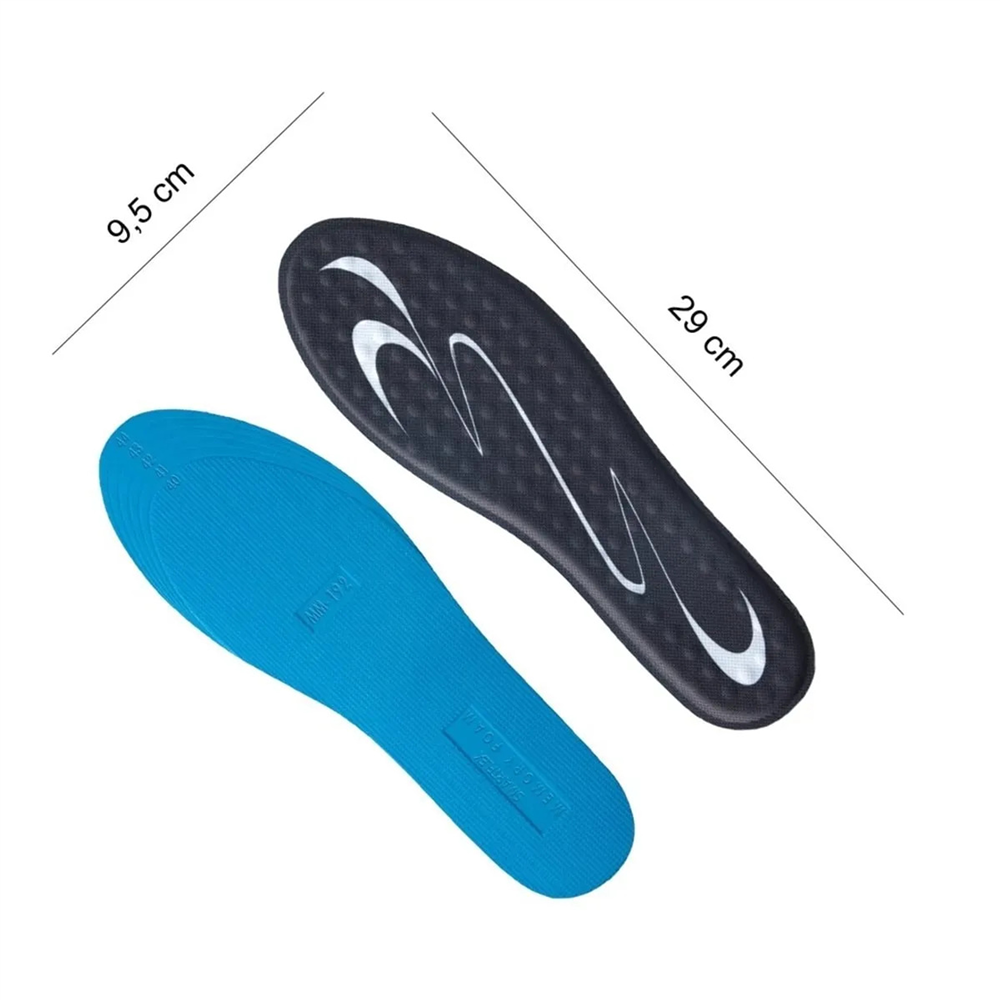 Blue Gel Memory Foam, Masaj Destekli, Darbe Emici Erkek Klasik Ayakkabı İç Tabanı 192-MM-