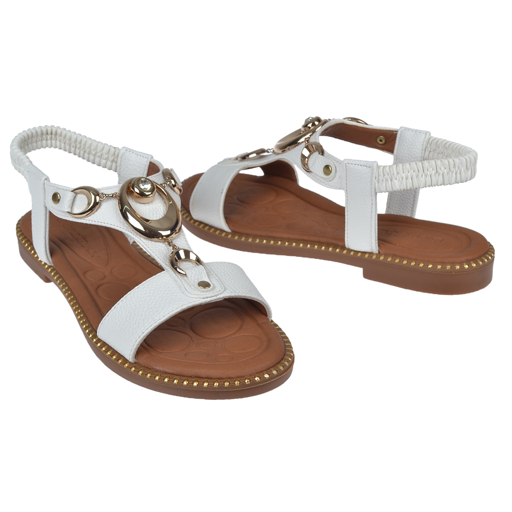 Castle Black Comfort Kadın Sandalet CB-35307   BEYAZ