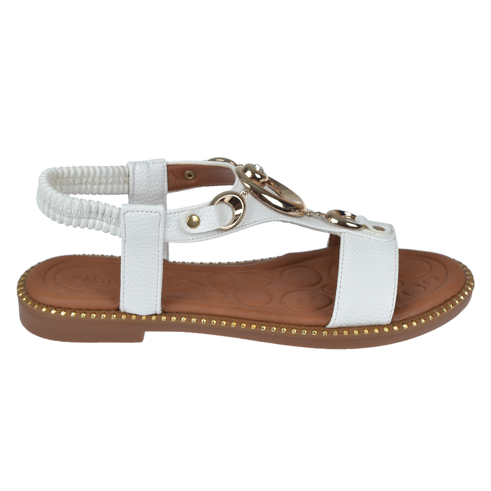Castle Black Comfort Kadın Sandalet CB-35307   BEYAZ
