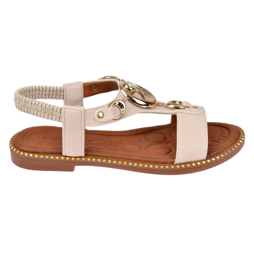 Castle Black Comfort Kadın Sandalet CB-35307 BEJ