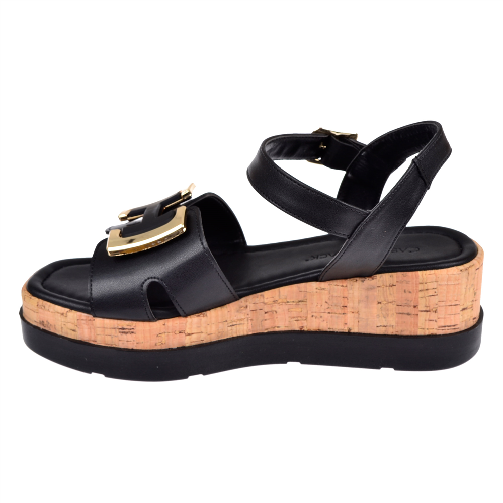 Castle Black Dolgu Taban Kadın Sandalet CB-35182 SİYAH
