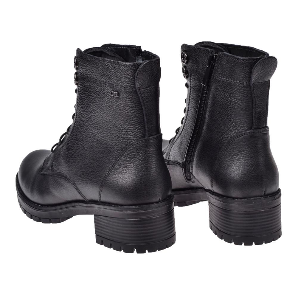 Castle Black Hakiki Deri Kadın Bot CB-36801   SİYAH