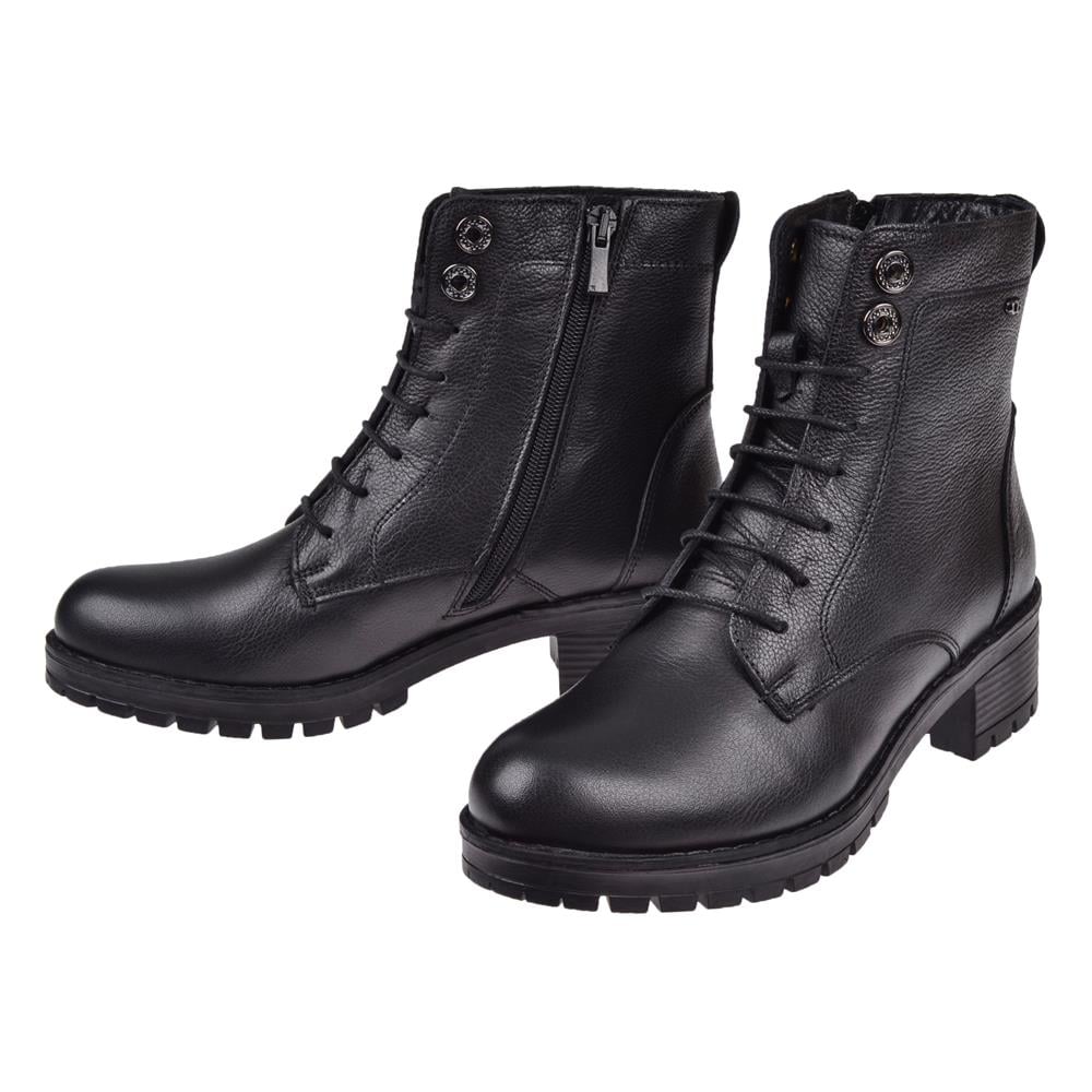 Castle Black Hakiki Deri Kadın Bot CB-36801   SİYAH