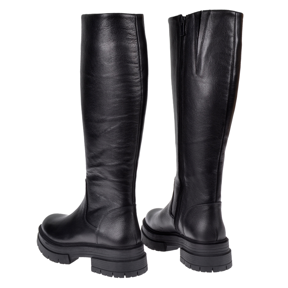Castle Black Hakiki Deri Kadın Çizme CB-25900 SİYAH