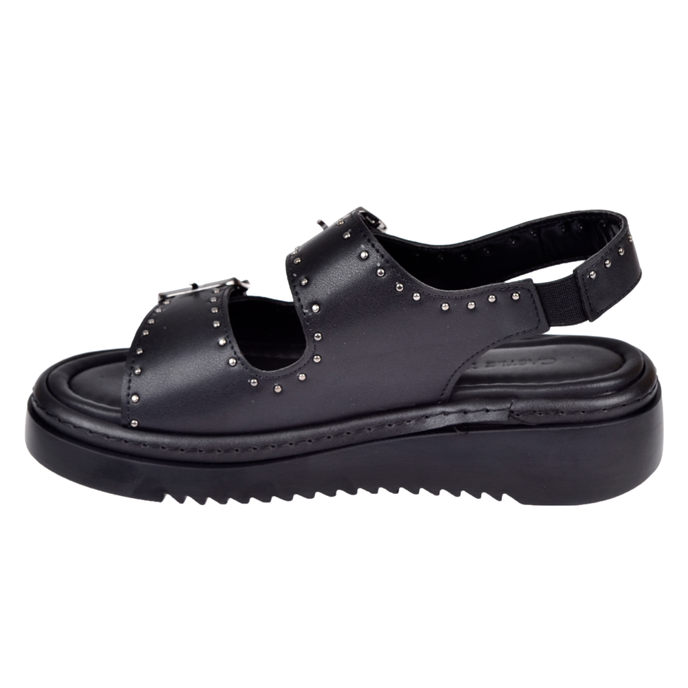 Castle Black Üstten Tokalı Kadın Sandalet CB-35169 SİYAH