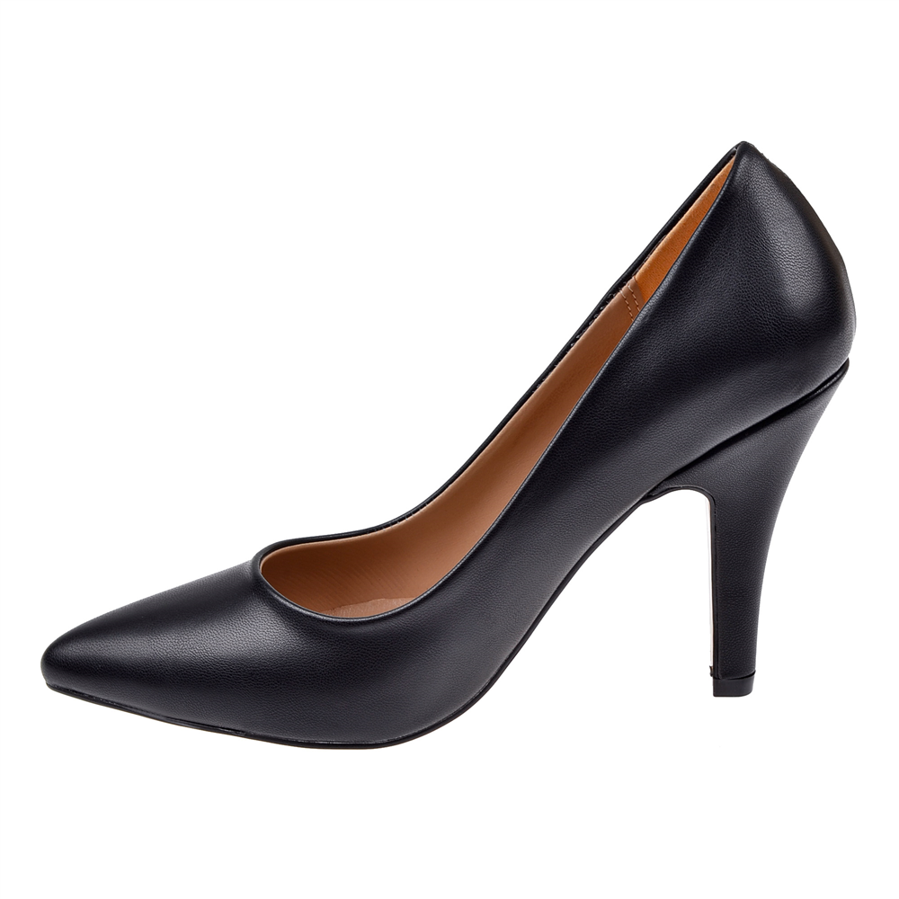 Floor 10 Cm Topuklu Kadın Ayakkabı Stiletto MAK-437 SİYAH