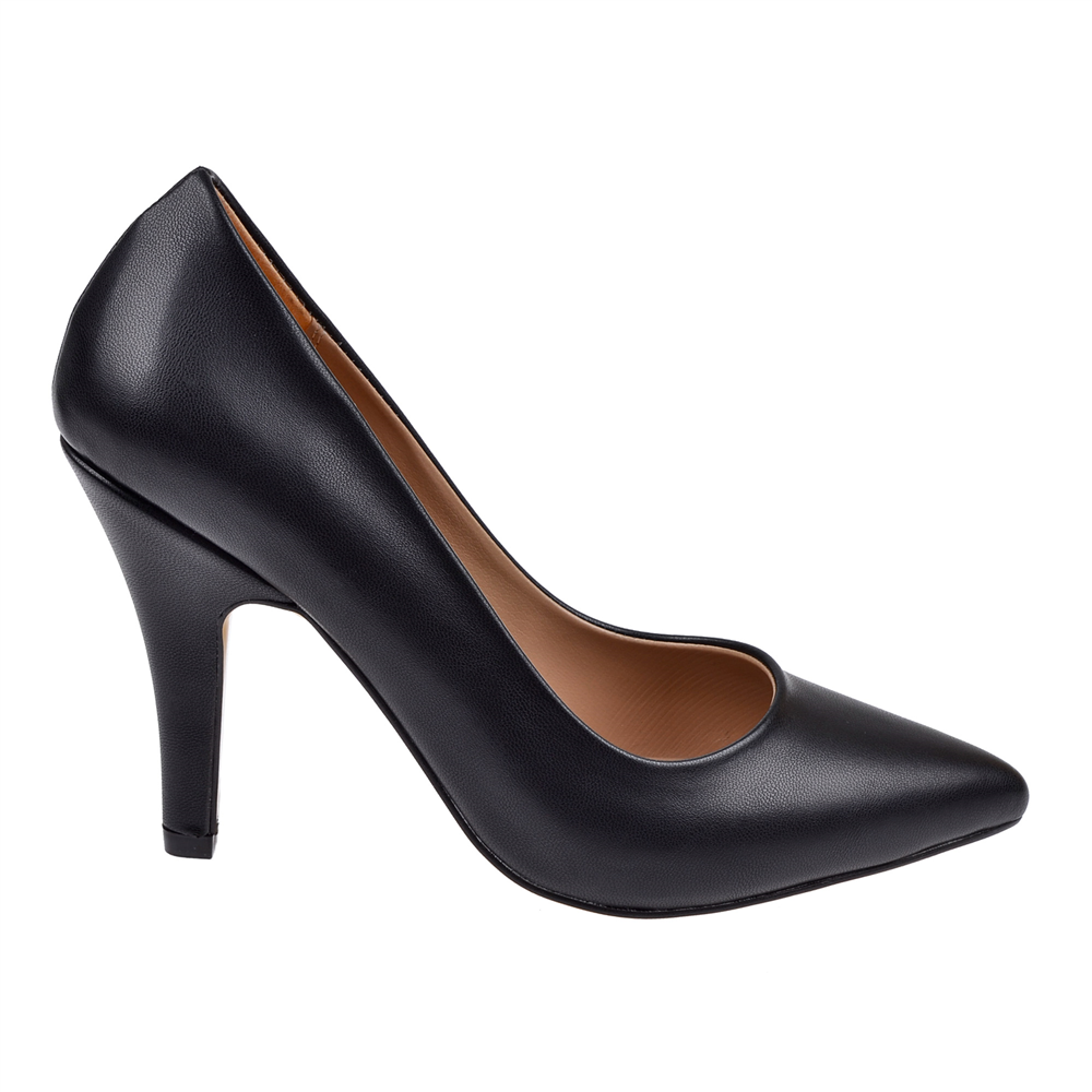 Floor 10 Cm Topuklu Kadın Ayakkabı Stiletto MAK-437 SİYAH
