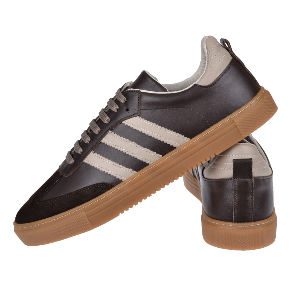 Floor Hakiki Deri Erkek Spor Ayakkabı Sneaker MAK-3030M KAHVE