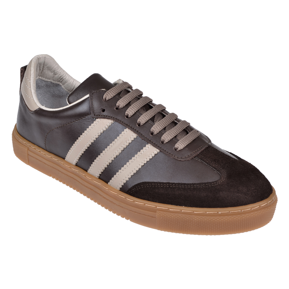 Floor Hakiki Deri Erkek Spor Ayakkabı Sneaker MAK-3030M KAHVE