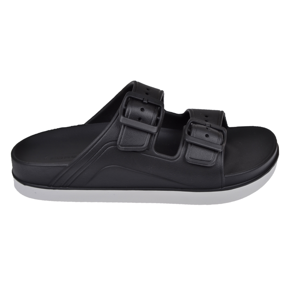 Forelli Eva Çift Bantlı Unisex Terlik FOR-CAPRİ-G   SİYAH