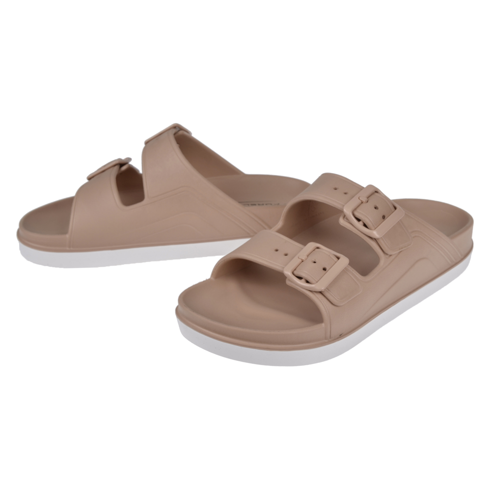 Forelli Eva Çift Bantlı Unisex Terlik FOR-CAPRİ-G   KUM