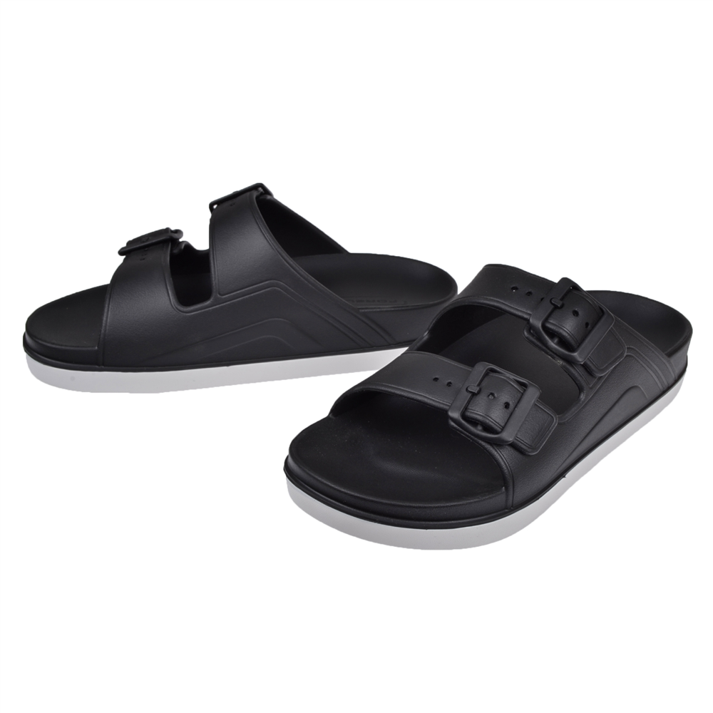 Forelli Eva Çift Bantlı Unisex Terlik FOR-CAPRİ-G   SİYAH
