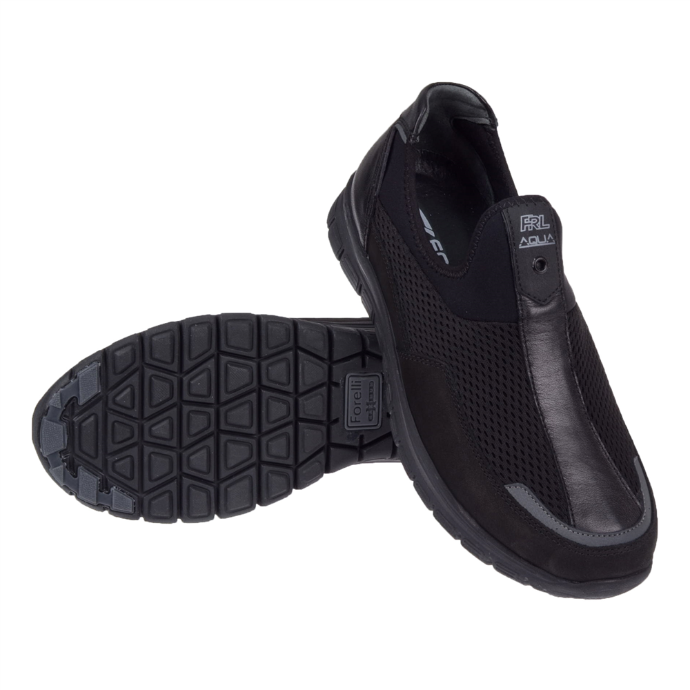 Forelli Hafif Taban Erkek Spor Ayakkabı Sneaker FOR-44104 SİYAH