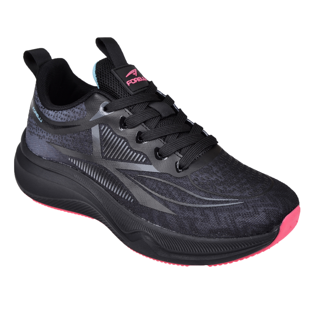 Forelli Hafif Taban Kadın Spor Ayakkabı Sneaker FOR-FORTELAZ SİYAH