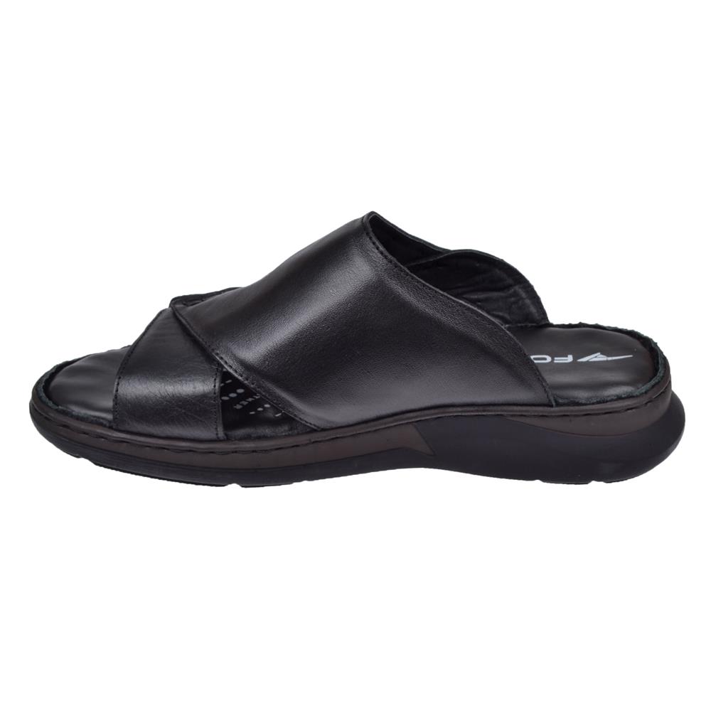 Forelli Hakiki Deri Comfort Erkek Terlik FOR-TUNA   SİYAH