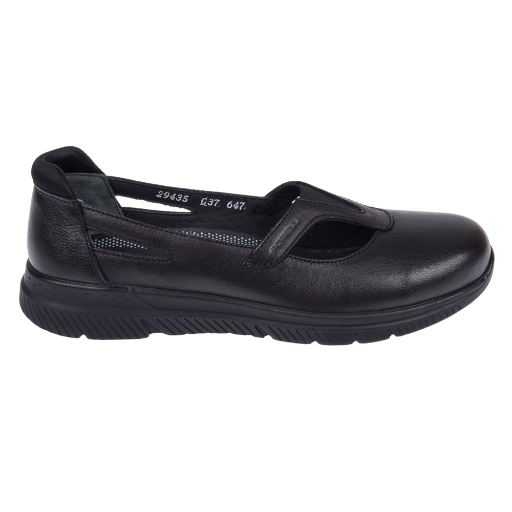 Forelli Hakiki Deri Comfort Kadın Ayakkabı FOR-SOLE SİYAH