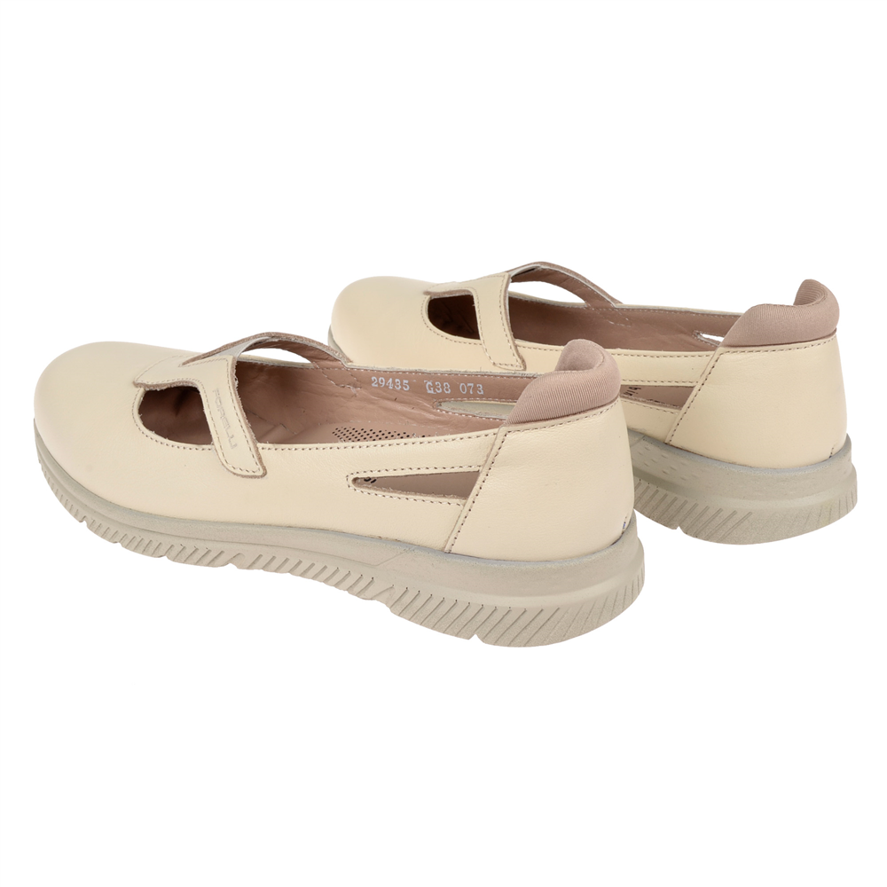 Forelli Hakiki Deri Comfort Kadın Ayakkabı FOR-SOLE BEJ