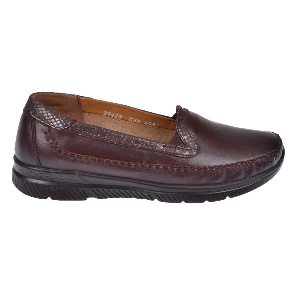 Forelli Hakiki Deri Comfort Kadın Ayakkabı FOR-29423   KAHVE