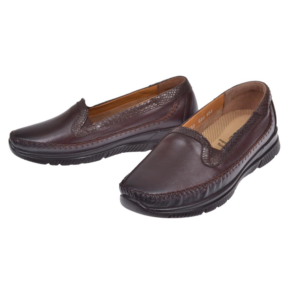Forelli Hakiki Deri Comfort Kadın Ayakkabı FOR-29423   KAHVE