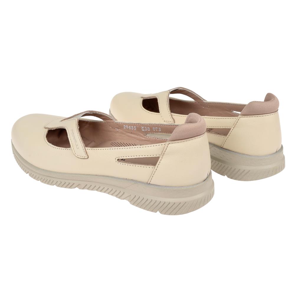 Forelli Hakiki Deri Comfort Kadın Ayakkabı FOR-SOLE   BEJ